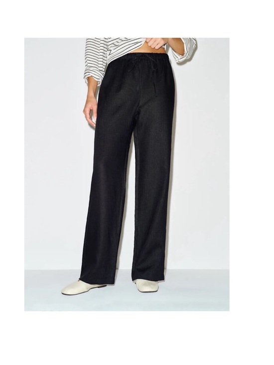 Reformation Pants - New Reformation Olina linen waist drawstring pant Sz L